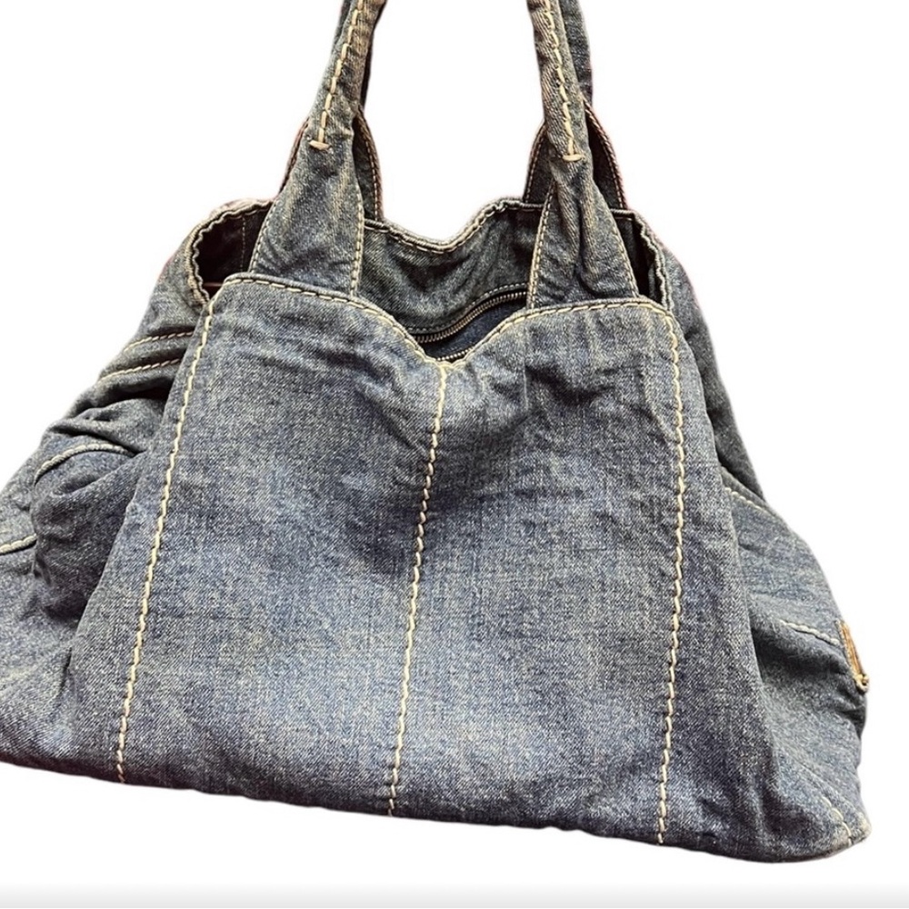 Prada denim Canapa tote Bag - Picture 2 of 7